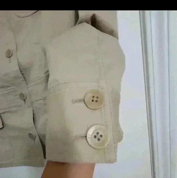 Jones New York Signature Womens Khaki Tactical Style Jacket Military Size Medium - Picture 13 of 15